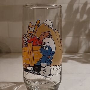Hefty Smurf Glass Tumbler